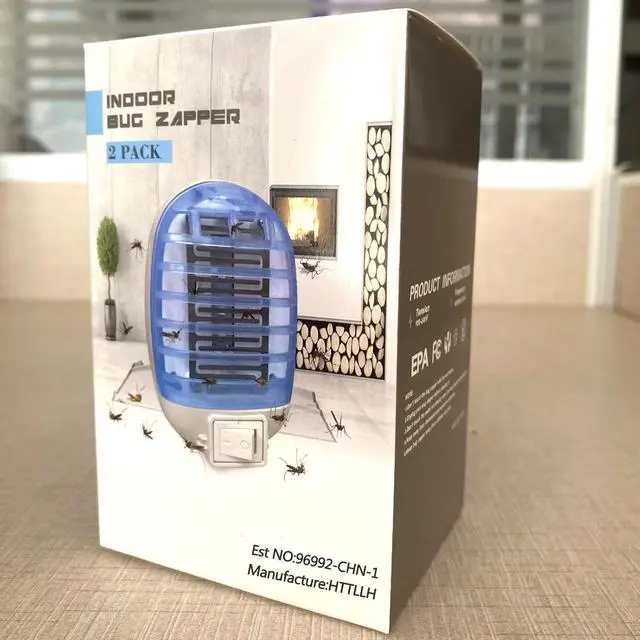 Alt view image 7 of 7 - Bug Zapper Indoor,Fly Traps,Flying Insects,Electronic Insect Killer Fly Insect Trap Plug-in Mosquitoes Killer Mosquito Zapper with Blue Lights for Living Room,Kitchen,Bedroom (2Packs)