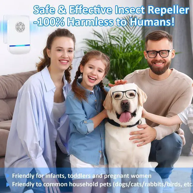 Alt view image 3 of 7 - 2026 Upgraded Ultrasonic Pest Repeller Insect Indoor Repeller, Pest Control Plug in for Spider Bug Roach Ant Mosquito Rat Mice, Electric Mouse Traps Indoor, Rodent Repellent Ultrasonic Plug in, 6 Pack