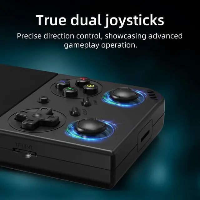 Alt view image 5 of 7 - Retro Handheld Game Console,Portable Game with 3.5 Inch IPS Screen,with 64G TF Card Pre-Installed 4353 Games Supports 5G WiFi Bluetooth HDMI and TV Output 35XXPRO