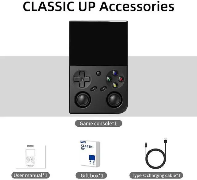 Alt view image 7 of 7 - Retro Handheld Game Console,Portable Game with 3.5 Inch IPS Screen,with 64G TF Card Pre-Installed 4353 Games Supports 5G WiFi Bluetooth HDMI and TV Output 35XXPRO