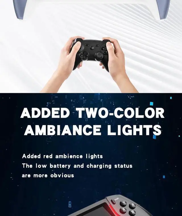 Alt view image 7 of 7 - Handheld Video Game Console4. 3-inch IPS Screen Portable Retro Gaming Consle ,Linux System 64GB,20+ Emulator ,15000+ Games, Emulator Handheld with HD Output Black