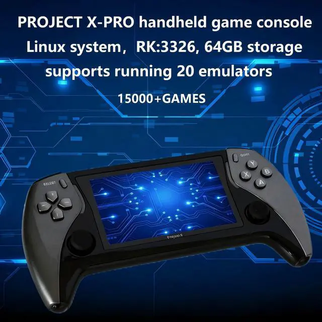 Alt view image 5 of 7 - Handheld Video Game Console4. 3-inch IPS Screen Portable Retro Gaming Consle ,Linux System 64GB,20+ Emulator ,15000+ Games, Emulator Handheld with HD Output Black