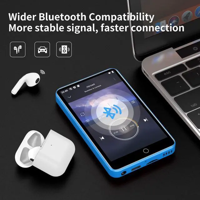 Alt view image 4 of 7 - 80GB MP3 Player with Bluetooth and WiFi,ZAQE Music Player with Spotify,Pandora,4" Touch Screen Android MP4 MP3 Player for Kids with Audible