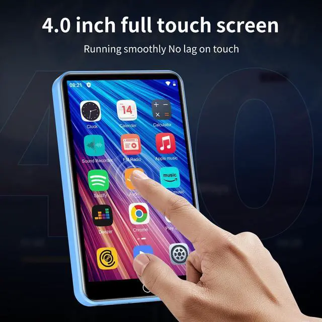 Alt view image 5 of 7 - 80GB MP3 Player with Bluetooth and WiFi,ZAQE Music Player with Spotify,Pandora,4" Touch Screen Android MP4 MP3 Player for Kids with Audible