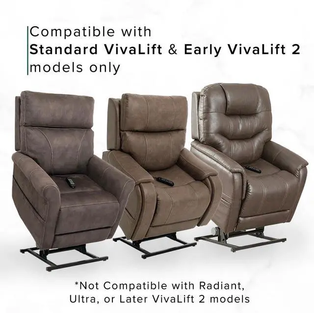 Alt view image 3 of 7 - 10-Button 5-Pin Replacement Remote Hand Control for Pride VivaLift Lift Chair (Standard & Early Version Viva Lift 2) - (CTL1707190) for Standard & Early Version VivaLift 2 Models