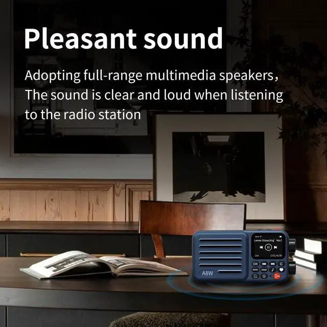 Alt view image 7 of 7 - A8W Portable Smart Internet Radio Receiver WIFI/4G Speaker with FM,Micro-SD Card,All World Radios,for Home with WiFi,Digital Radio,choyoung Radio