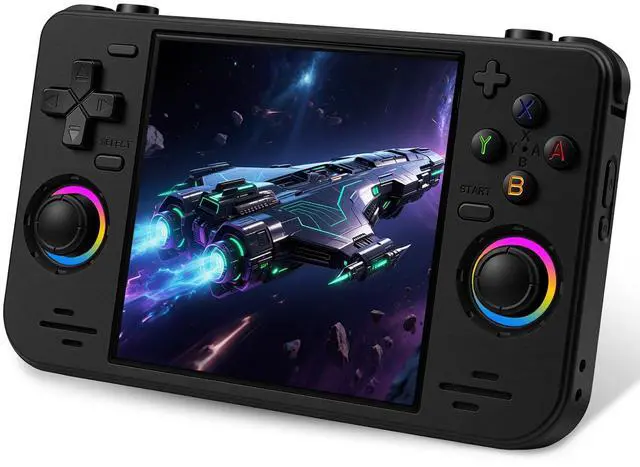 Main image of RF40H Handheld Game Console, 4.0" Retro Gaming Console Preloaded 20,000+ Classic Games, Open Source Linux System, Support WiFi Online Play, Portable Pocket Hand Held Video Game (Black)