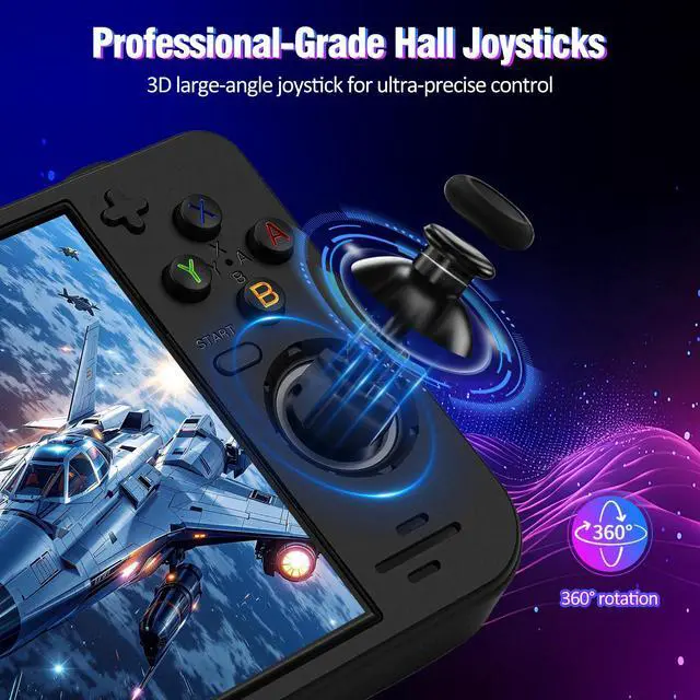 Alt view image 3 of 7 - RF40H Handheld Game Console, 4.0" Retro Gaming Console Preloaded 20,000+ Classic Games, Open Source Linux System, Support WiFi Online Play, Portable Pocket Hand Held Video Game (Black)