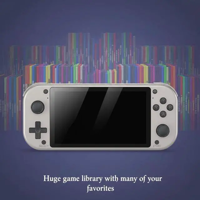 Alt view image 5 of 7 - Retro Handheld Portable Video Game Console - 4.3" IPS Screen, Emuelec System, 64GB, 20,000+ Games, Classic Game System (64 GB)