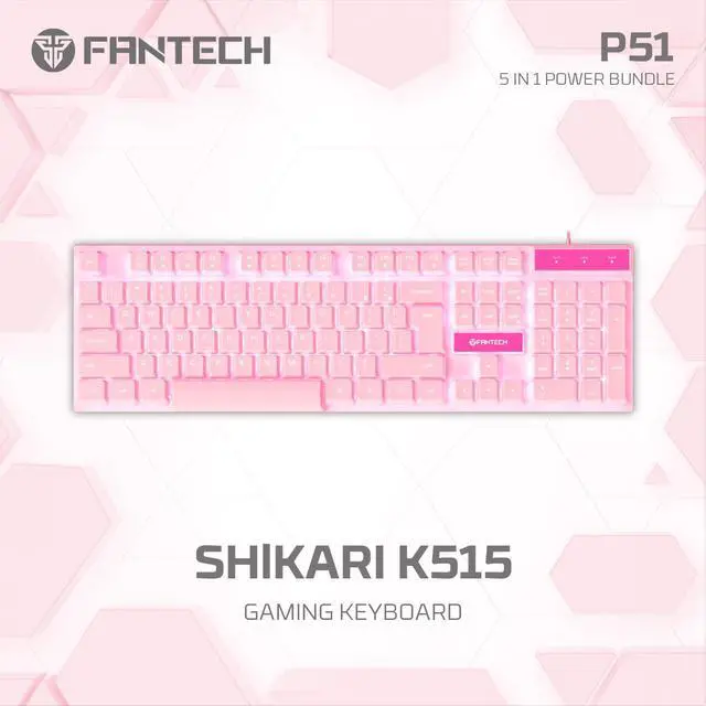 Alt view image 2 of 7 - Wired Gaming Keyboard and Mouse Set, Over-Ear Headphone and Headset Stand, Gaming Mouse Pad Wired RGB Rainbow Mice, PC Beginner Gamer Basic 5 in-1 for,PC,Laptop,Xbox Pink