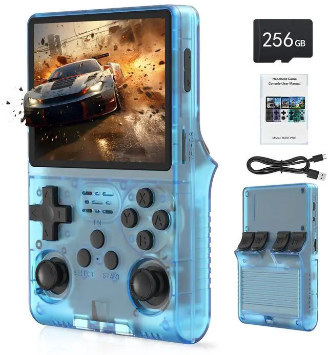 Main image of 30000 Games in 1 Handheld Game Console R40S PRO 3.5 inch IPS Screen Mini Retro Console 3800mAh Portable Pocket Arcade 45 simulators 256G TF Card