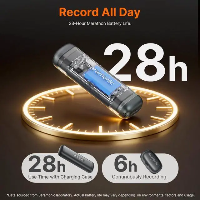 Alt view image 6 of 7 - Air SE Wireless Mini Microphone for iPhone 17/16/15 & Android, 48kHz/24-bit, AI Noise Cancellation, Clip on Content Creator Microphones for Interview YouTube TikTok Podcast Vlogging