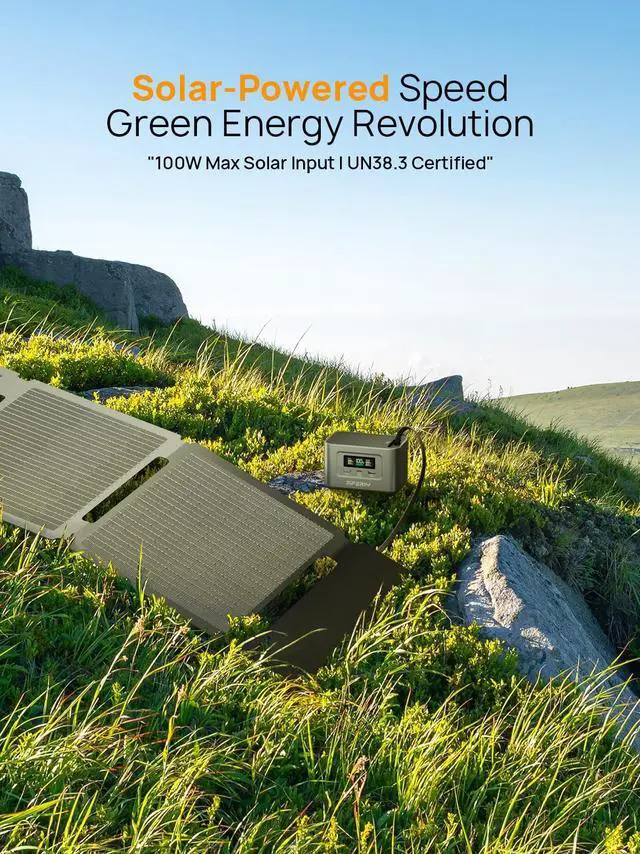 Alt view image 7 of 7 - 145W Portable Power Station with 99.2Wh/31000mAh, Dual USB-C PD3.0 Fast Charging, Solar Charging, TSA Approved, 6-in-1 Safety Protection, Ideal for Travel, Camping, and Emergencies
