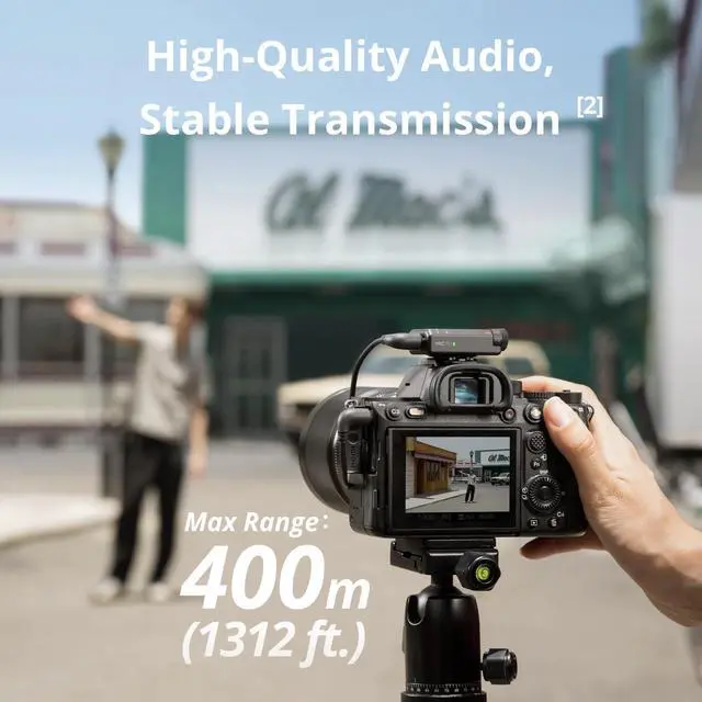 Alt view image 3 of 7 - Mic Mini (1 TX + 1 RX), Wireless Lavalier Microphone for iPhone/Camera/Android, Ultralight, Detail-Rich Audio, Noise Cancelling, Automatic Limiting, Vlog, Streaming, 400m Transmission