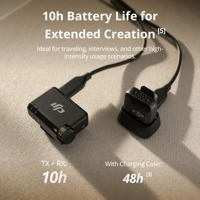 Alt view image 4 of 7 - Mic Mini (1 TX + 1 RX), Wireless Lavalier Microphone for iPhone/Camera/Android, Ultralight, Detail-Rich Audio, Noise Cancelling, Automatic Limiting, Vlog, Streaming, 400m Transmission