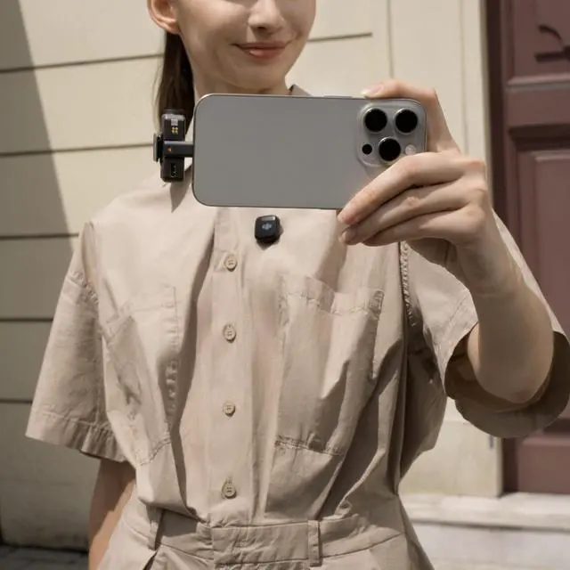 Alt view image 7 of 7 - Mic Mini (1 TX + 1 RX), Wireless Lavalier Microphone for iPhone/Camera/Android, Ultralight, Detail-Rich Audio, Noise Cancelling, Automatic Limiting, Vlog, Streaming, 400m Transmission