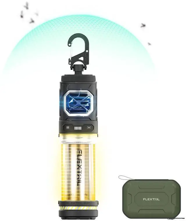 Main image of Rechargeable Tiny Mosquito Repeller 329°F Heating 30ft Protection Zone Ultra Mini with Camping Light Magnetic Design for Outdoor Camping Backpacking Patios(Repellent Pads Not Included)- Black