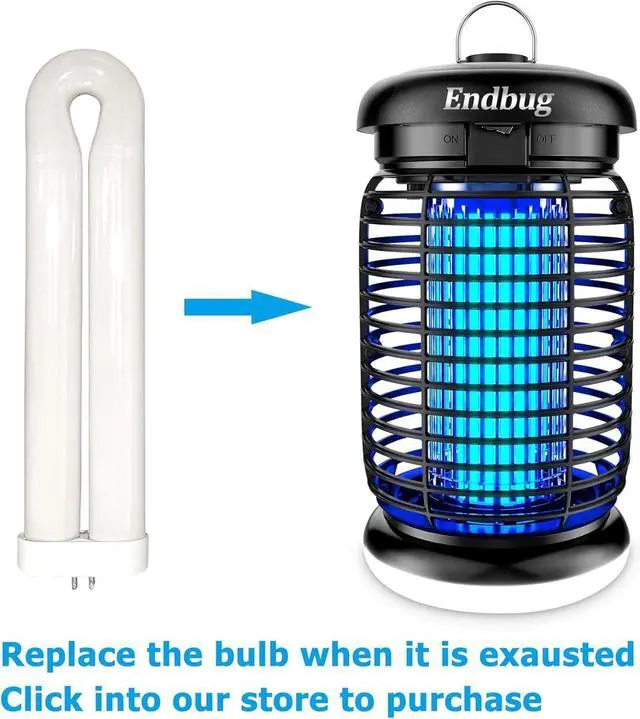 Alt view image 6 of 7 - Bug Zapper, Bug Zapper Outdoor Indoor with LED Light, Electric Mosquito Zapper Fly Zapper, Waterproof Mosquito Killer Insect Zapper Fly Trap for Outside Patio Garden Backyard Home, Plug in