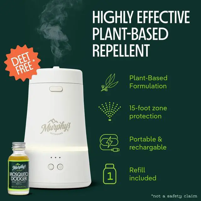 Alt view image 2 of 7 - Mosquito Dodger, Mosquito Repellent Spray with Essential Oils, Repels for 30 Hours Within 15-Foot Zone, Refill Included