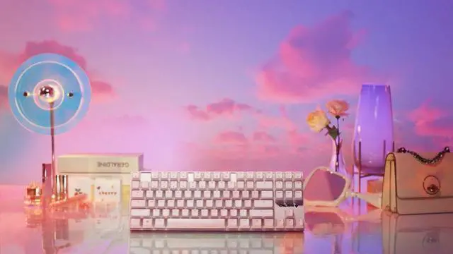 Alt view image 2 of 7 - MX 8.2 TKL Wireless Mechanical Gaming Keyboard. (Pink, MX2A Brown Switch)