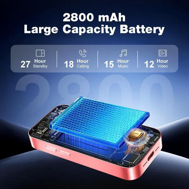 Alt view image 6 of 7 - Mini Phone for Kids,Kids Smart Phone,Unlocked Mini Smartphone,3G,4.0 inch HD Touch Screen,Android 10.0 Smartphones Cellphone,3GB+32GB,Dual SIM,Face ID,GPS (Pink)