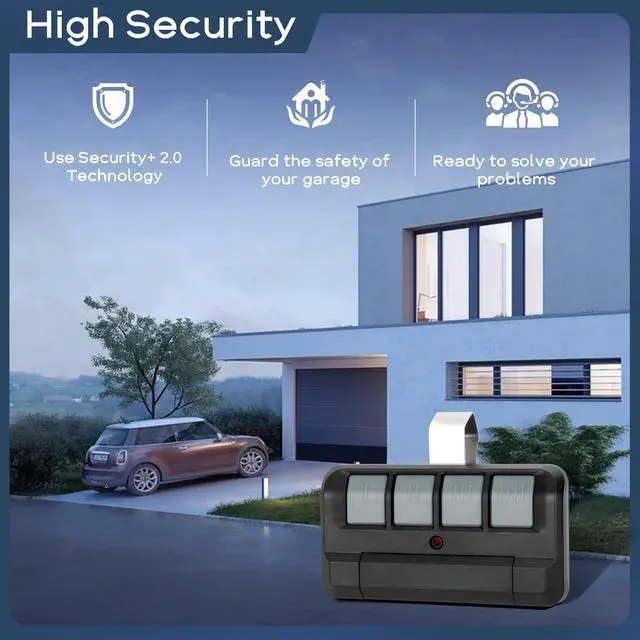 Alt view image 7 of 7 - 3Pcs 894LT 4-Button Garage Door Opener Remote Control for Garage Door, 894LT 4 Button Remote Control Replaces 811LM 892LT 61LM 361LM Dip Switch Remote, Security+ 2.0