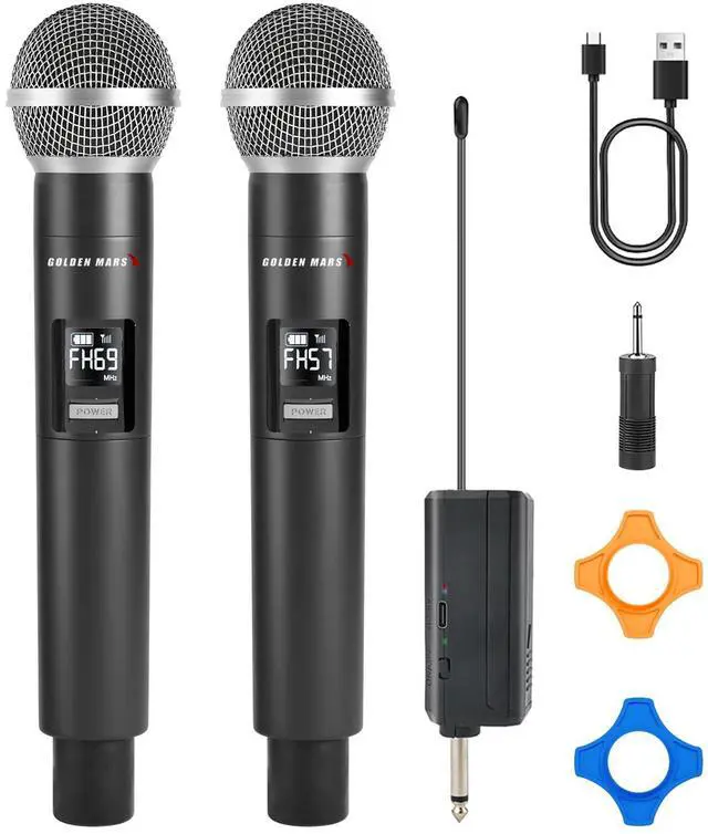 Main image of Handheld Wireless Microphones for Karaoke Singing with 500 FT Reception