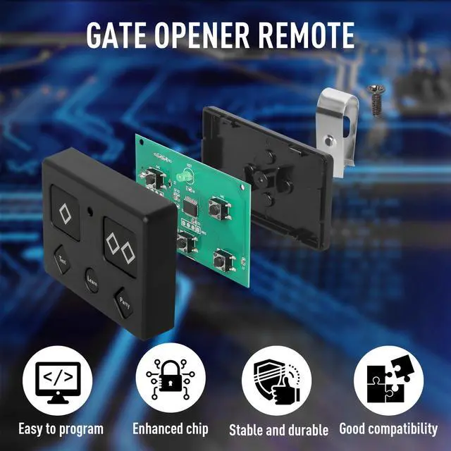 Alt view image 6 of 7 - 2 for Ghost Gate Opener Remote Automatic Premium 5-Button Transmitter for Model AXS1,AXP1,AXR1