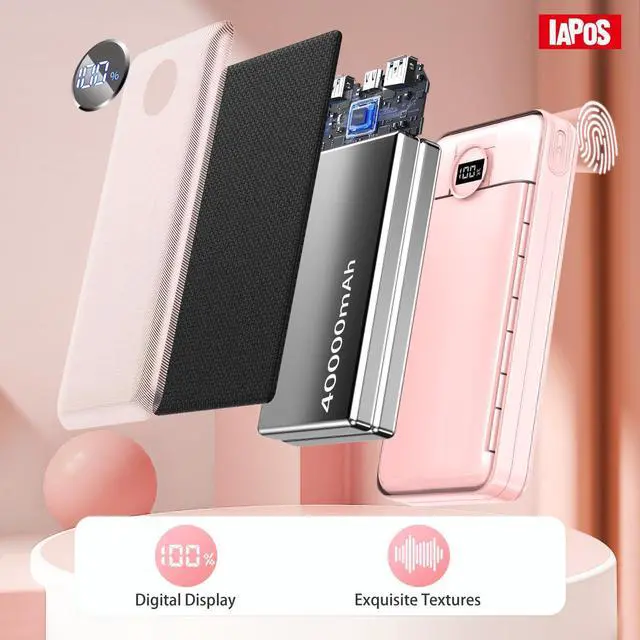 Alt view image 5 of 7 - Portable Charger 40000mah Power Bank, USB-C (22.5W) Fast Charging Battery Pack Portable Phone Charger for iPhone 16 Pro/16/15/14/13 Series, Android Samsung Galaxy, Battery Bank for Travel Camping
