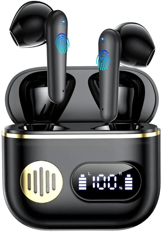 Main image of Wireless Earbuds, Bluetooth 6.1 Headphones Bass Stereo, 2026 Bluetooth Earbuds AI Translation Earbuds in Ear Earbuds with Dual LED Display Bluetooth Headphones Earphone for Gym/Running/Workout