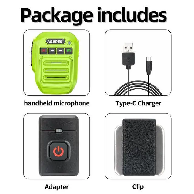 Alt view image 7 of 7 - Ham Radio Wireless Handheld Speaker Mic, 2 Pin Shoulder Microphone Compatible with Baofeng 5RM UV-5R,BF-F8HP PRO,GM21,K5PLUS,GM-15Pro,UV-5G Plus AR-152 Quansheng UV-K5 8 Walkie Talkie (Green)