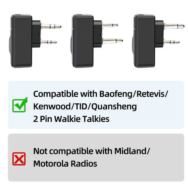 Alt view image 6 of 7 - Ham Radio Wireless Handheld Speaker Mic, 2 Pin Shoulder Microphone Compatible with Baofeng 5RM UV-5R,BF-F8HP PRO,GM21,K5PLUS,GM-15Pro,UV-5G Plus AR-152 Quansheng UV-K5 8 Walkie Talkie (Green)