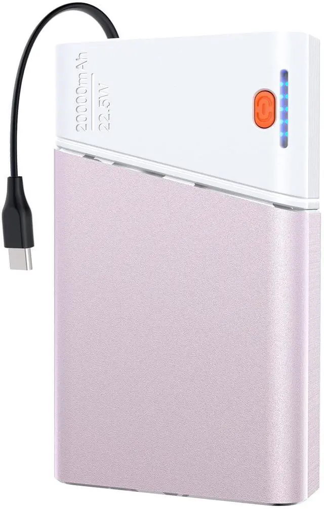 Main image of Portable Charger 20000mAh, 22.5W PD 3.0+QC 4.0 Super Fast Charging Power Bank, Cooler Aerospace Metal Case for iPhone 17 16 15 14, 13 Android iPad Samsung Google Tablet & More, Travel Essential (Pink)