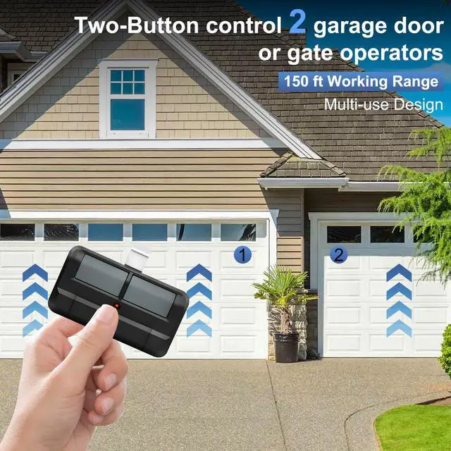 Alt view image 3 of 7 - Upgrade 892lT Garage Door Opener Remote for Liftmaster, 2-Button Security+ 2.0 Learning Remote Control Replaces 972lM 372lM 62lM,Works with Chamberlain Craftsman Dip Switch, Etc. 2pack