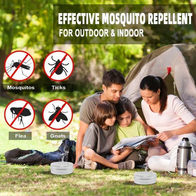 Alt view image 2 of 6 - Mosquito Repellent Outdoor Patio, Mosquito Repellant Indoors, Mosquito Repellant for Room/Yard, Camping Mosquito Deterrent, Keep Mosquito Away, Effective for 60 Days-2P