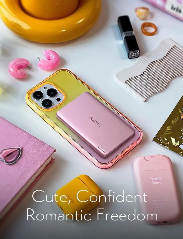 Alt view image 5 of 6 - 0.3 Ultra Slim MagSafe Portable Charger,5000mAh Wireless Card Slim MagSafe Battery Pack iPhone 17 Air Accessories,Magnetic Power Bank for iPhone 17 Pro Max Plus Air/16/15/14/13/12Pink
