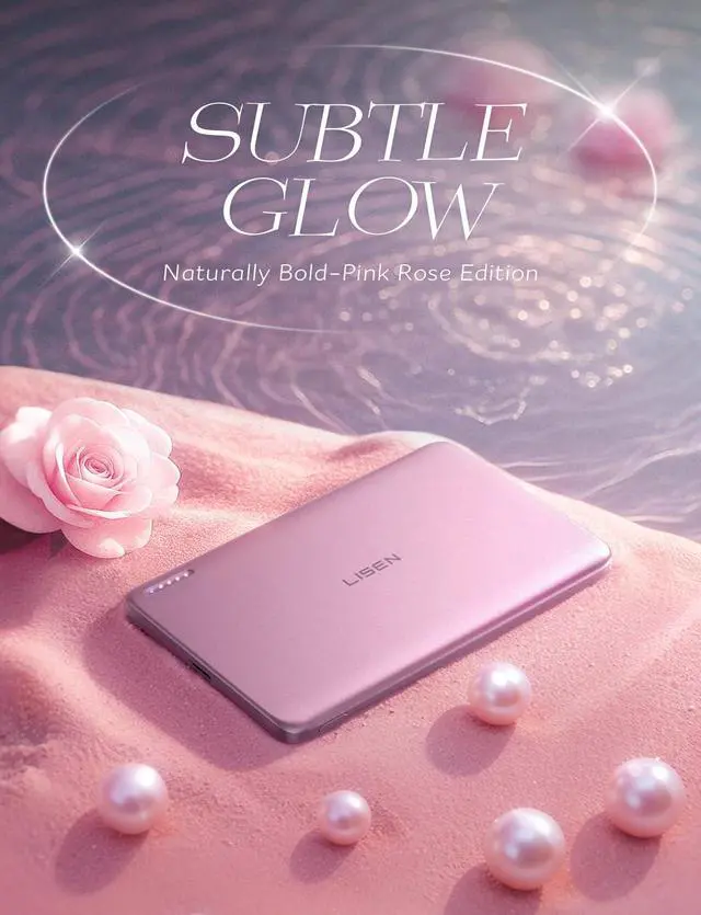 Alt view image 2 of 6 - 0.3 Ultra Slim MagSafe Portable Charger,5000mAh Wireless Card Slim MagSafe Battery Pack iPhone 17 Air Accessories,Magnetic Power Bank for iPhone 17 Pro Max Plus Air/16/15/14/13/12Pink
