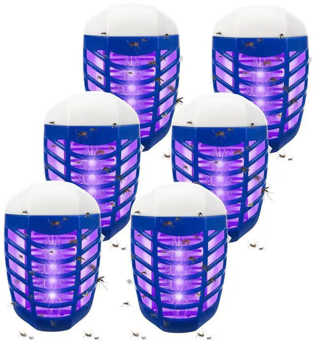 Main image of 6 Pack Bug Zapper Indoor Plug in, Electric Mosquito Killer Trap for Home, Living Room, Bedroom & Kitchen - Effective Flying Insect Repellent Plug-in for Flies, Mosquitoes, Moths