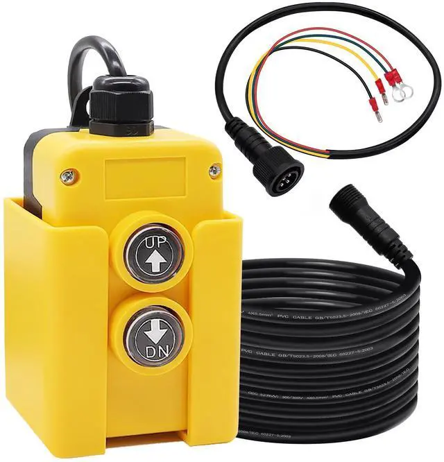 Main image of 4 Wire Dump Trailer Remote Control Switch 12V DC Up Down Control Switch Double Acting Hydraulic Pump Power Unit for Truck Lift Gate Cranes Wrecker M-G018-4W