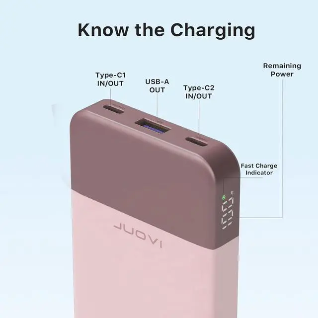 Alt view image 2 of 5 - Power Bank 10000mAh, 35W Portable Charger,Fast Charging Portable Battery Pack with PD 3.0 & QC 4.0, USB C Portable Power Bank for iPhone 15 14 13 Series, Galaxy, Tablet, Switch, and More