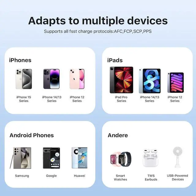 Alt view image 4 of 5 - Power Bank 10000mAh, 35W Portable Charger,Fast Charging Portable Battery Pack with PD 3.0 & QC 4.0, USB C Portable Power Bank for iPhone 15 14 13 Series, Galaxy, Tablet, Switch, and More