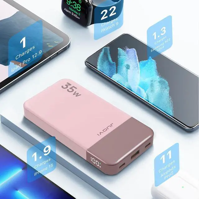Alt view image 5 of 5 - Power Bank 10000mAh, 35W Portable Charger,Fast Charging Portable Battery Pack with PD 3.0 & QC 4.0, USB C Portable Power Bank for iPhone 15 14 13 Series, Galaxy, Tablet, Switch, and More