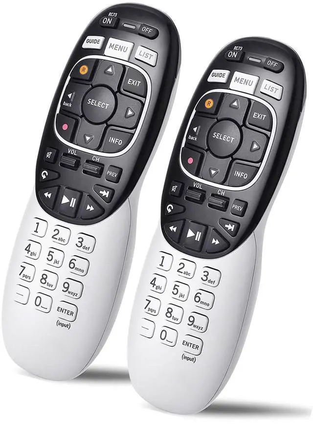 Alt view image 6 of 7 - 2 Packs Universal RC73 IR/RF Remote Control Replacement Compatible with DirecTV HR20 HR21 HR34 HR44 HR54 DVR Satellite Dish Receiver