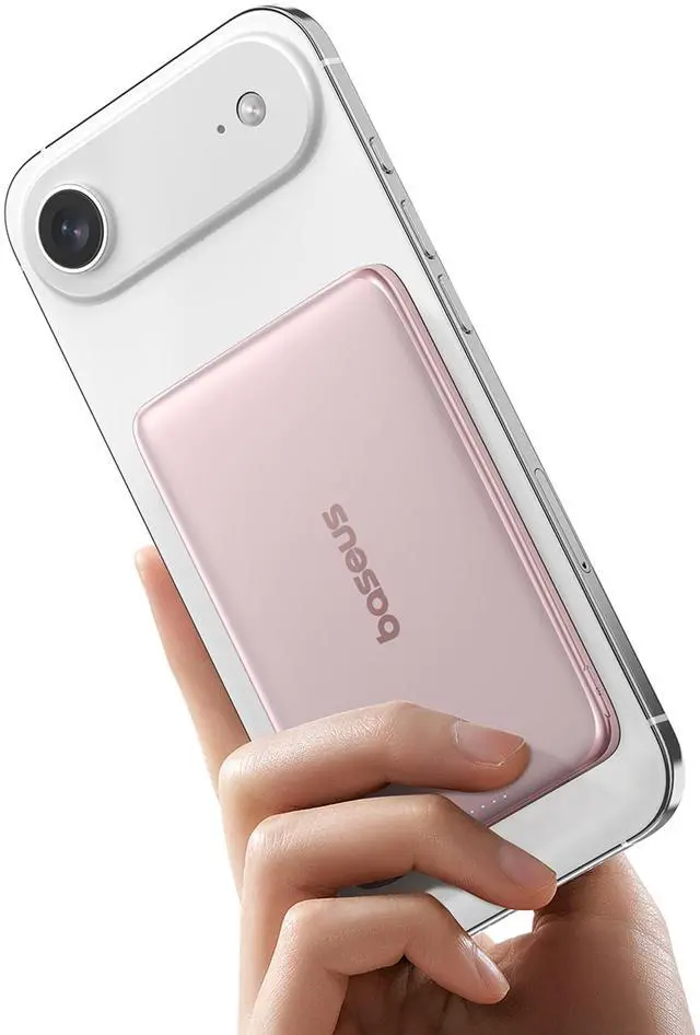 Main image of Picogo Power Bank, 0.3" Ultra Slim 5000mAh MagSafe Battery Pack, Upgraded CCC Certified and Polished Alloy Magnetic Portable Charger, Wireless Charger for iPhone 17/16/15/14/13/12