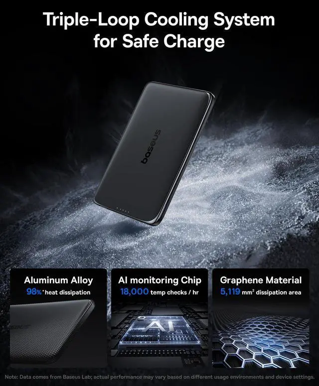 Alt view image 3 of 7 - Picogo Power Bank, 0.3" Ultra Slim 5000mAh MagSafe Battery Pack, Upgraded CCC Certified and Polished Alloy Magnetic Portable Charger, Wireless Charger for iPhone 17/16/15/14/13/12