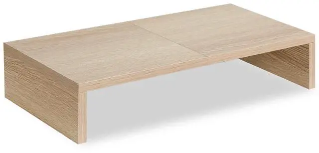 Main image of 20 Inch Wood Monitor Stand Riser, Wooden Desktop Stand for PC/TV/Laptop/Printer, Cozy Monitor Riser with Storage, Computer Stand Space-Saving