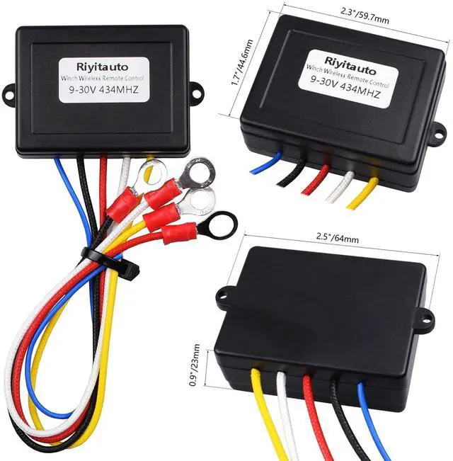 Alt view image 6 of 7 - Wireless Winch Remote Control Kit for Car Truck Jeep ATV SUV 12V Handset Switch Recovery Wireless Waterproof Wireless Remote for Winch
