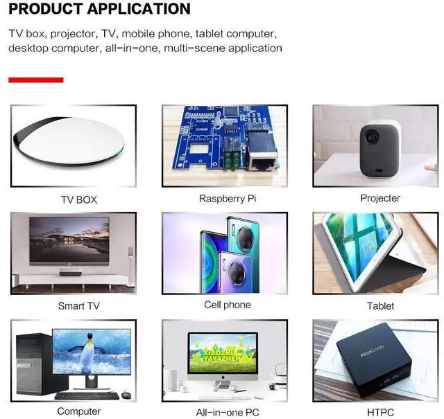 Alt view image 7 of 7 - Backlit Voice Remote Control,USB Wireless Voice Control Sensing 2.4G Air Remote Mouse with IR Learning for PC,Projector,Smart TV,Android TV Box,Nvidia Shield(G20S Pro)