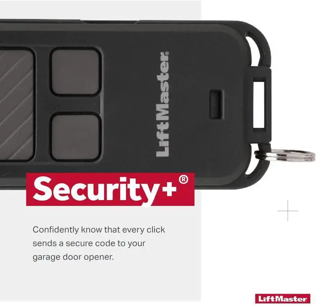 Alt view image 3 of 7 - 890MAX Security+ 3-Button Mini Remote Garage Door Opener Control - Include 3-Volt Battery
