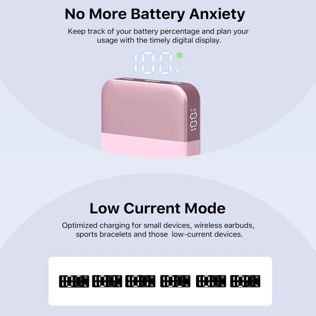 Alt view image 5 of 6 - NOBIS Power Bank 35W 10000mAh Portable Charger